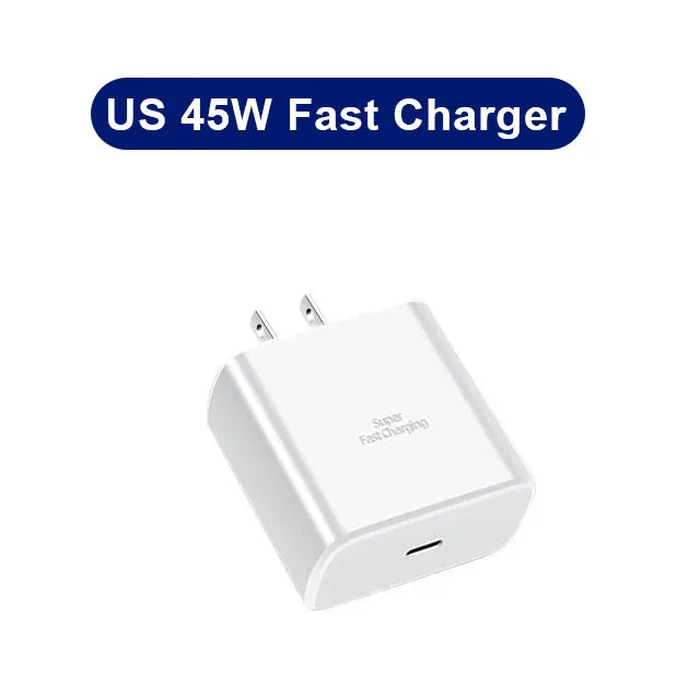 45W PD Fast Charging Adapter with USB-C Cable