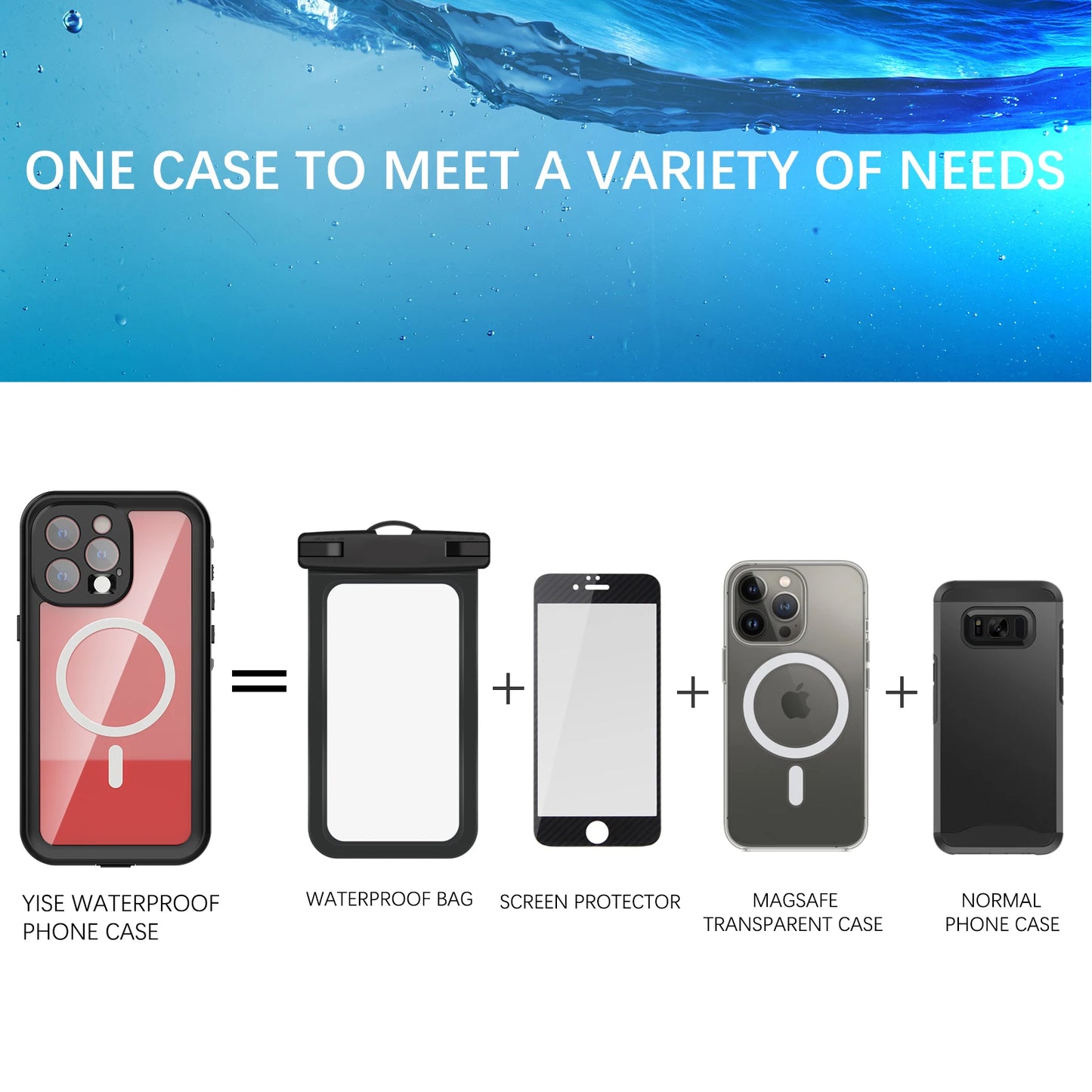 IP68 Waterproof Case for iPhone 16 Pro Max