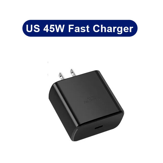 45W PD Fast Charging Adapter with USB-C Cable